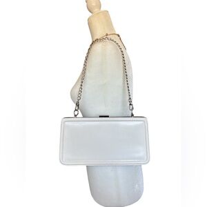 Cromia white clutch shoulder chain Handbag